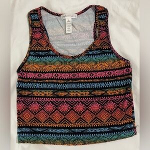 Ambiance Apparel Crop Top Multicolor Size Smalll